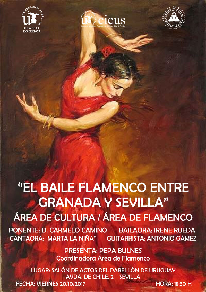 El baile flamenco entre Granada y Sevilla (cartel) El baile flamenco entre Granada y Sevilla (cartel)