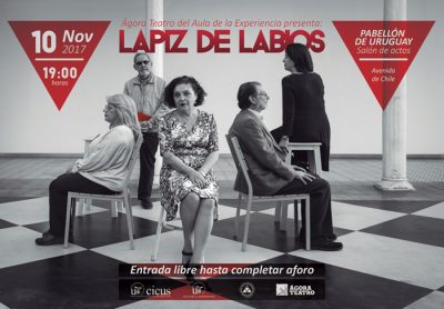 Cartel de la obra de teatro 'Lápiz de labios'