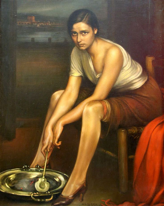 La chiquita piconera, obra de Julio Romero de Torres (1930)