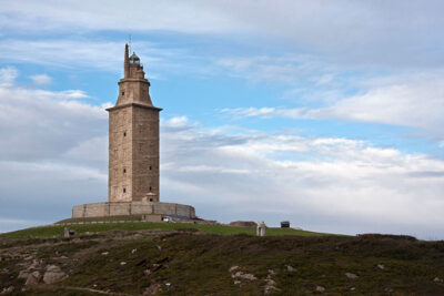 Vista panorámica de la Torre de Hércules (A Coruña)