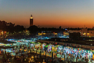 Vista de la plaza Jamaa el Fna (Marrakech)