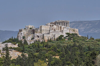 Vista de la Acrópolis de Atenas